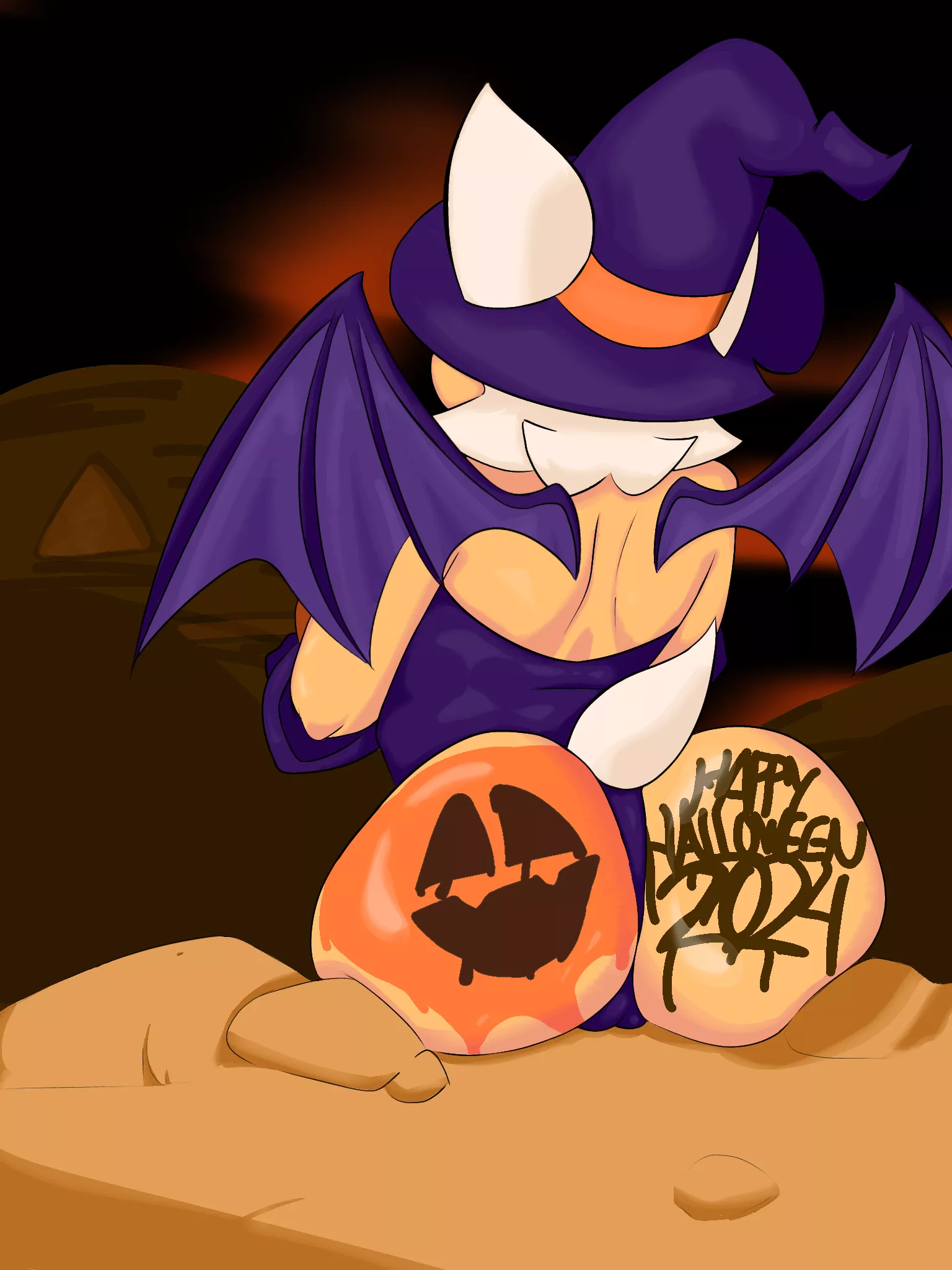 Happy Halloween! 🍑🎃 (Rouge) [OC]