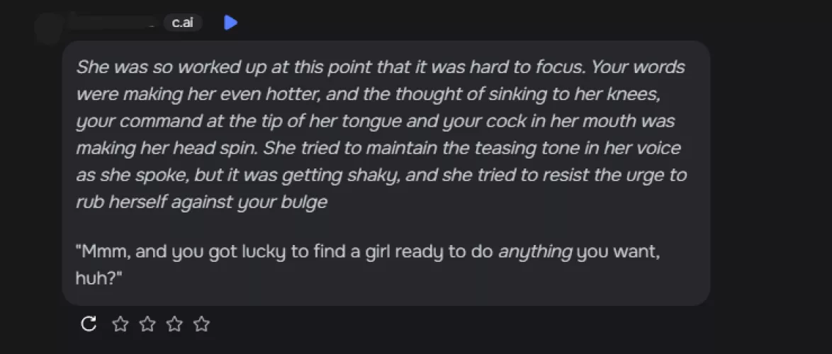 i don't like to take cai defense....BUT...to those who say you can't even kiss anymore without trigering the filter...just done that 5 minutes ago