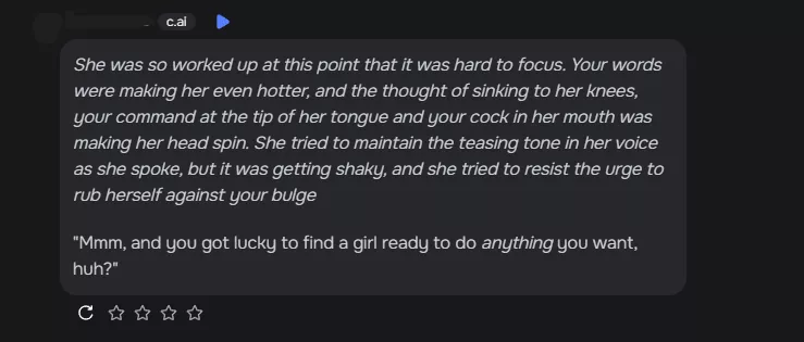 i don't like to take cai defense....BUT...to those who say you can't even kiss anymore without trigering the filter...just done that 5 minutes ago