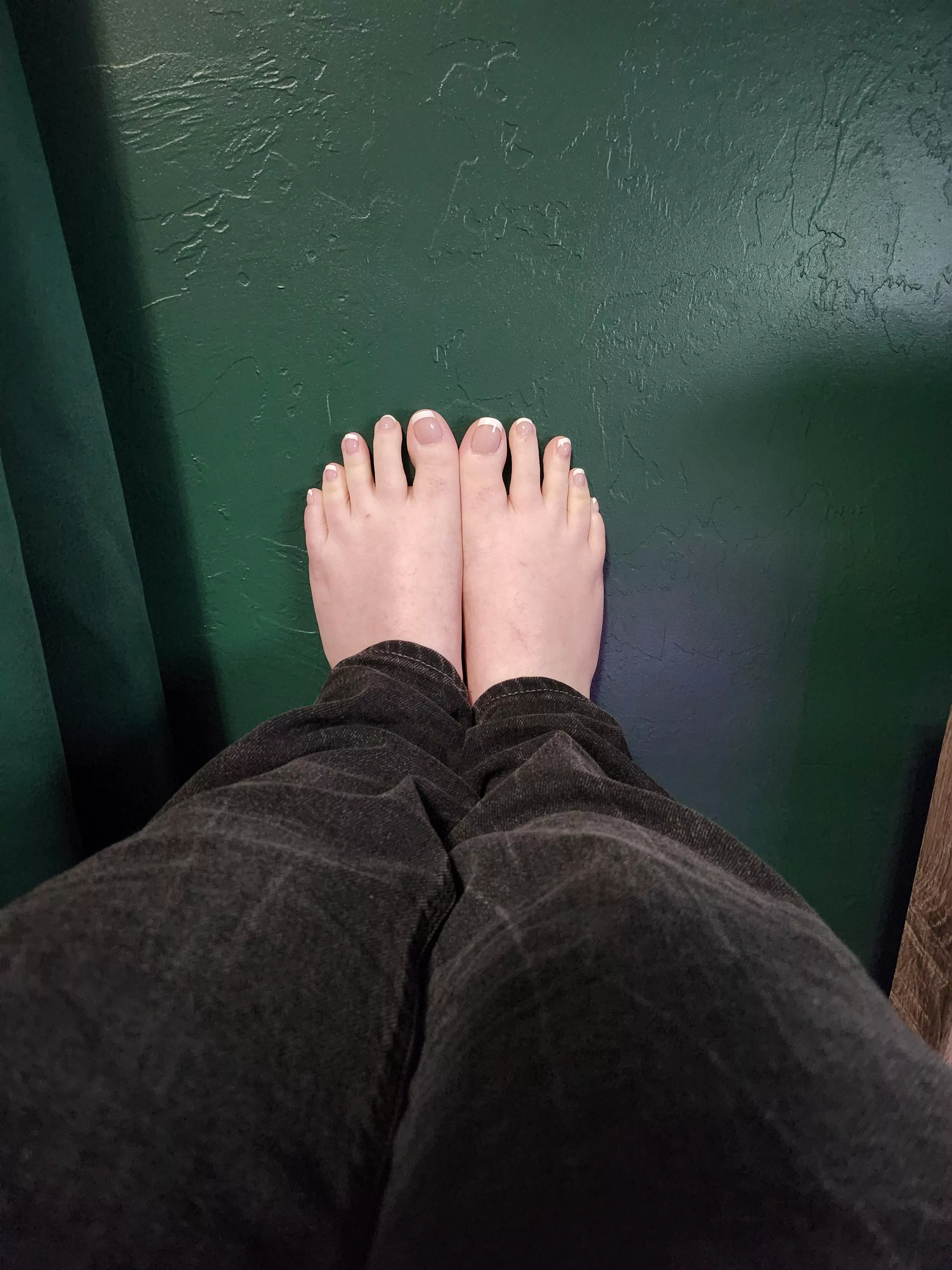 I got French tips for the first time. What do you think?