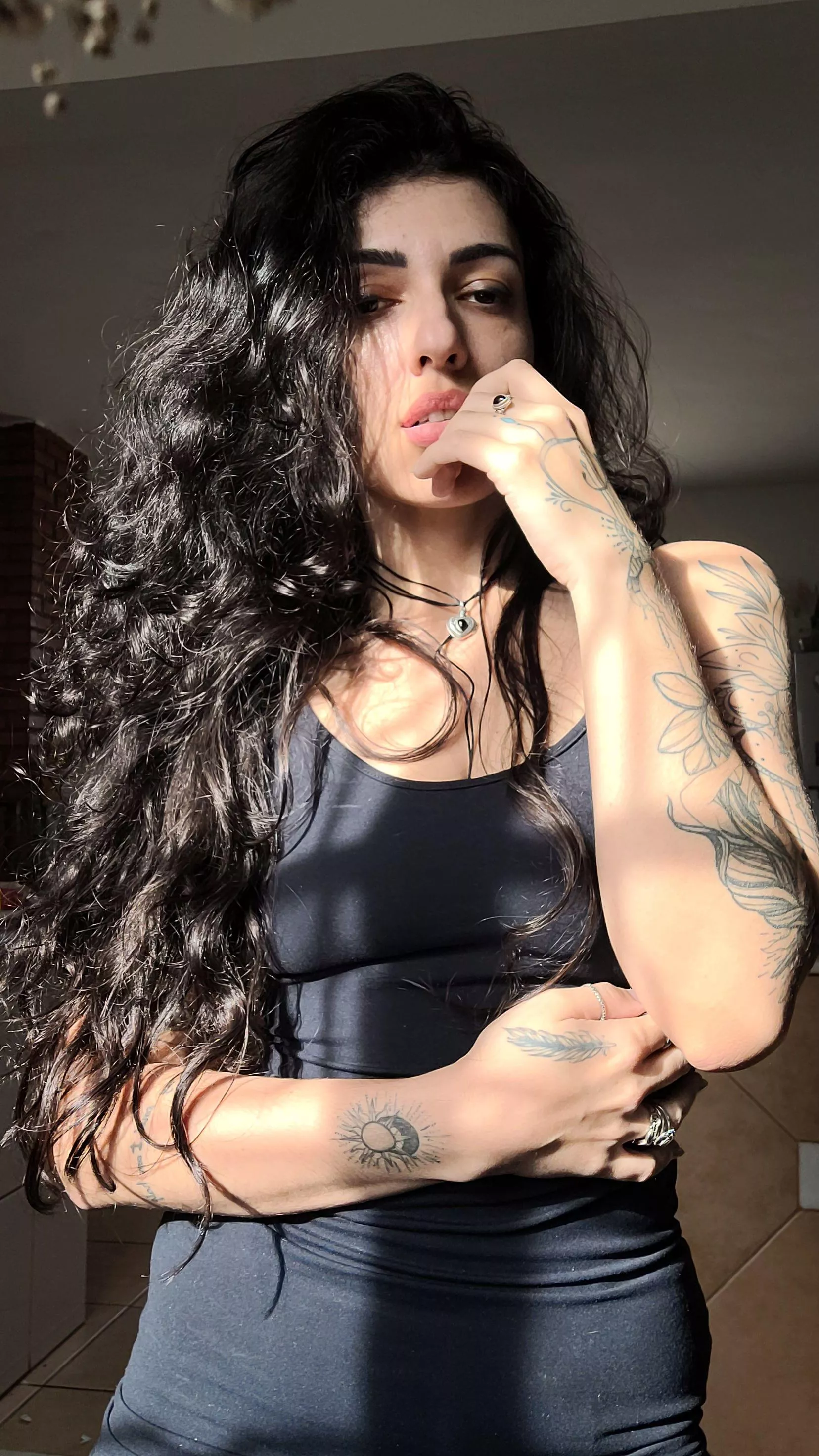 I love when the sun touches my hair.