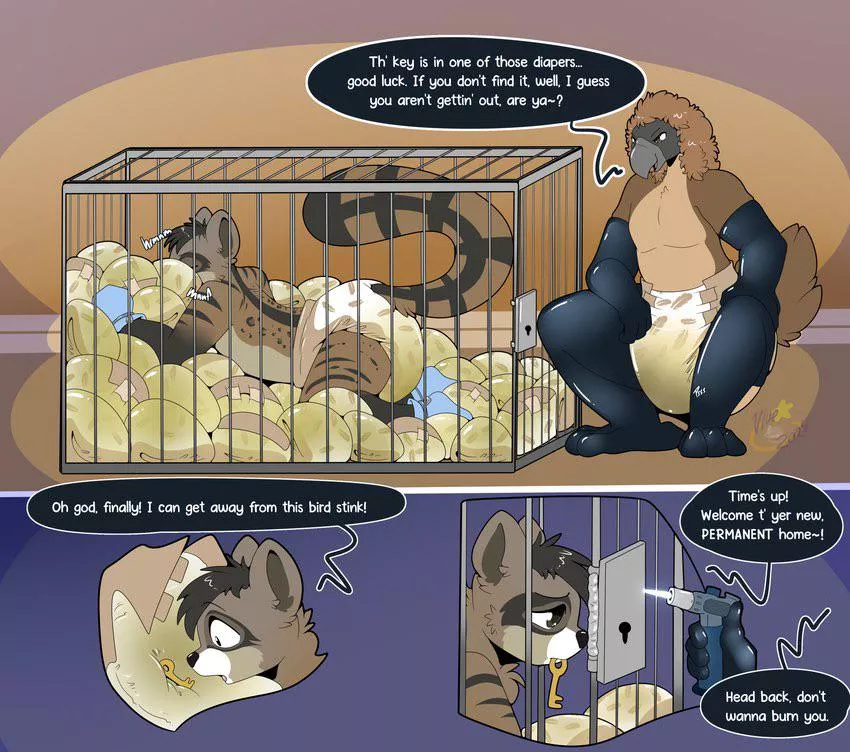 I wish I could be in the cage