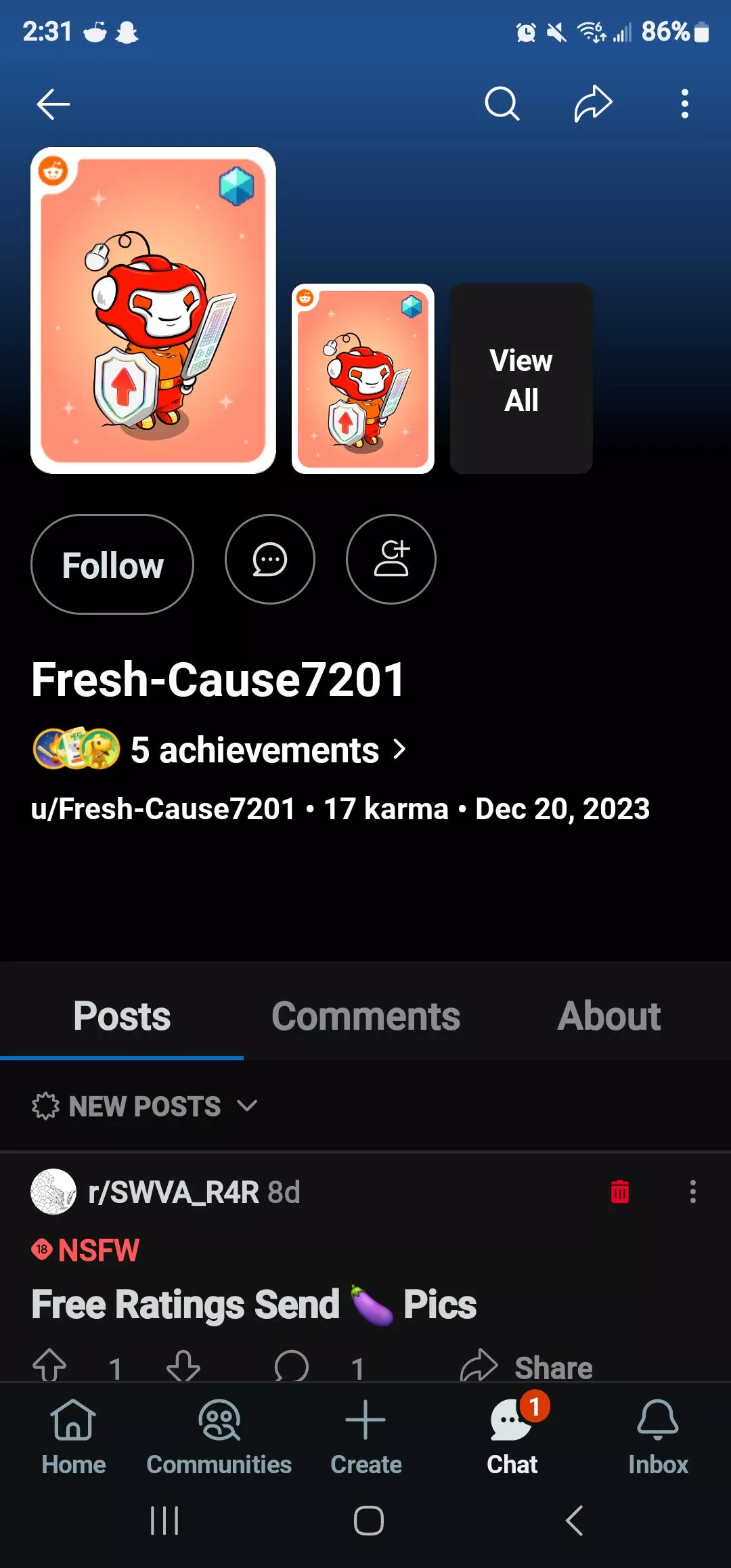 It has came to my attention this profile is using my pictures and pretending to be me. 