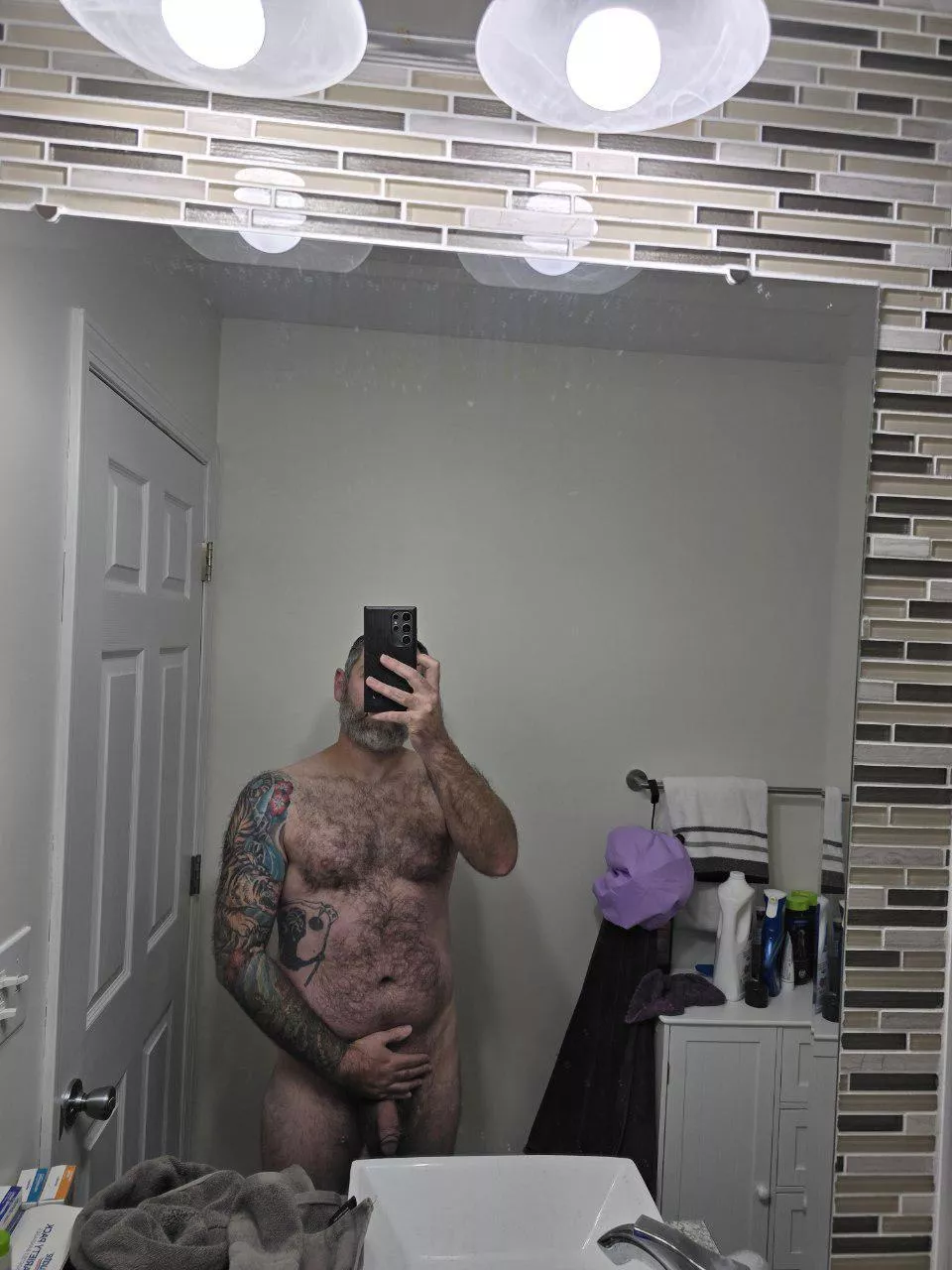 Jumping in the shower after work. Any ladies want to join