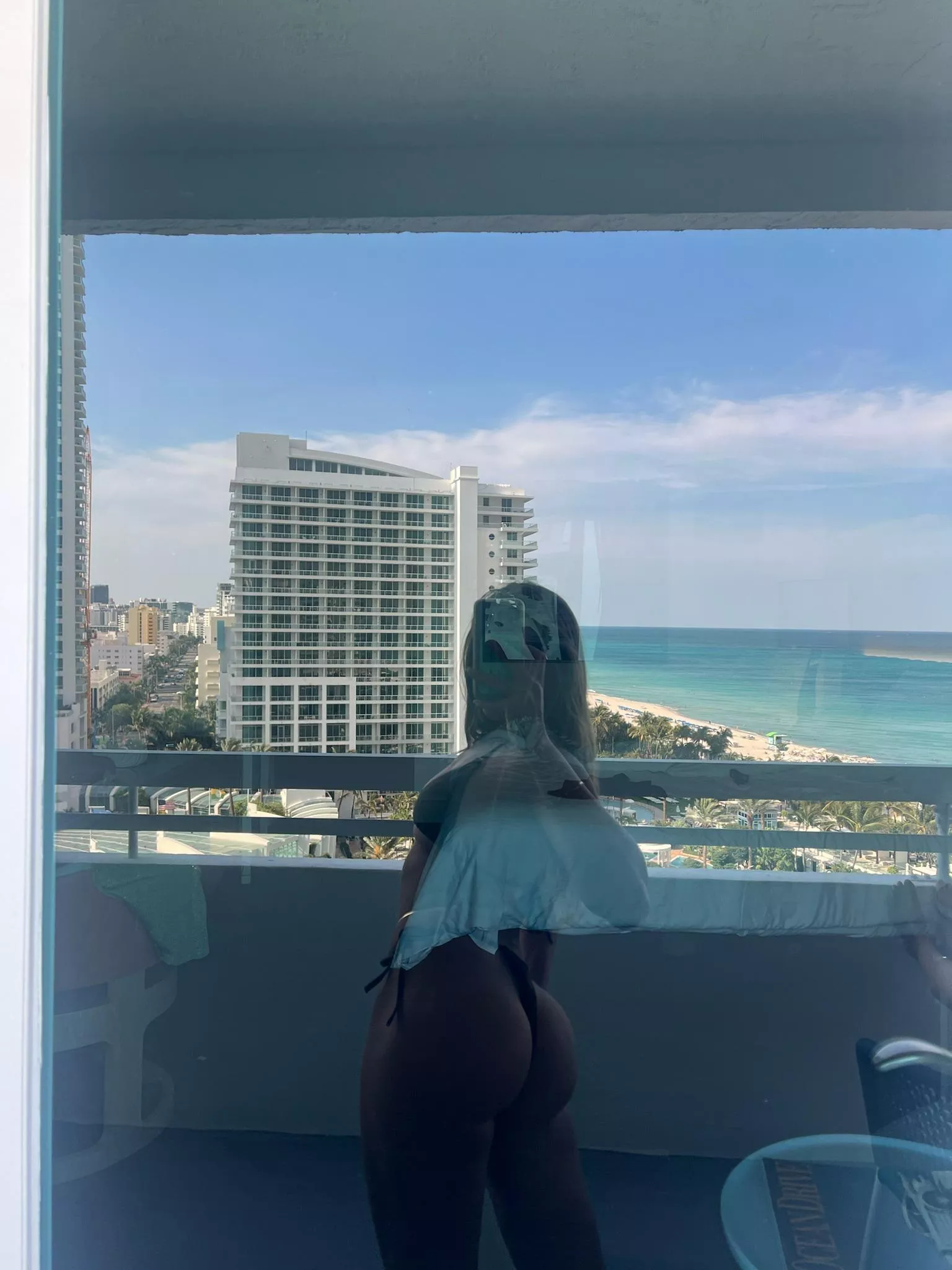 Let the seaside witness our banging session on this balcony. 