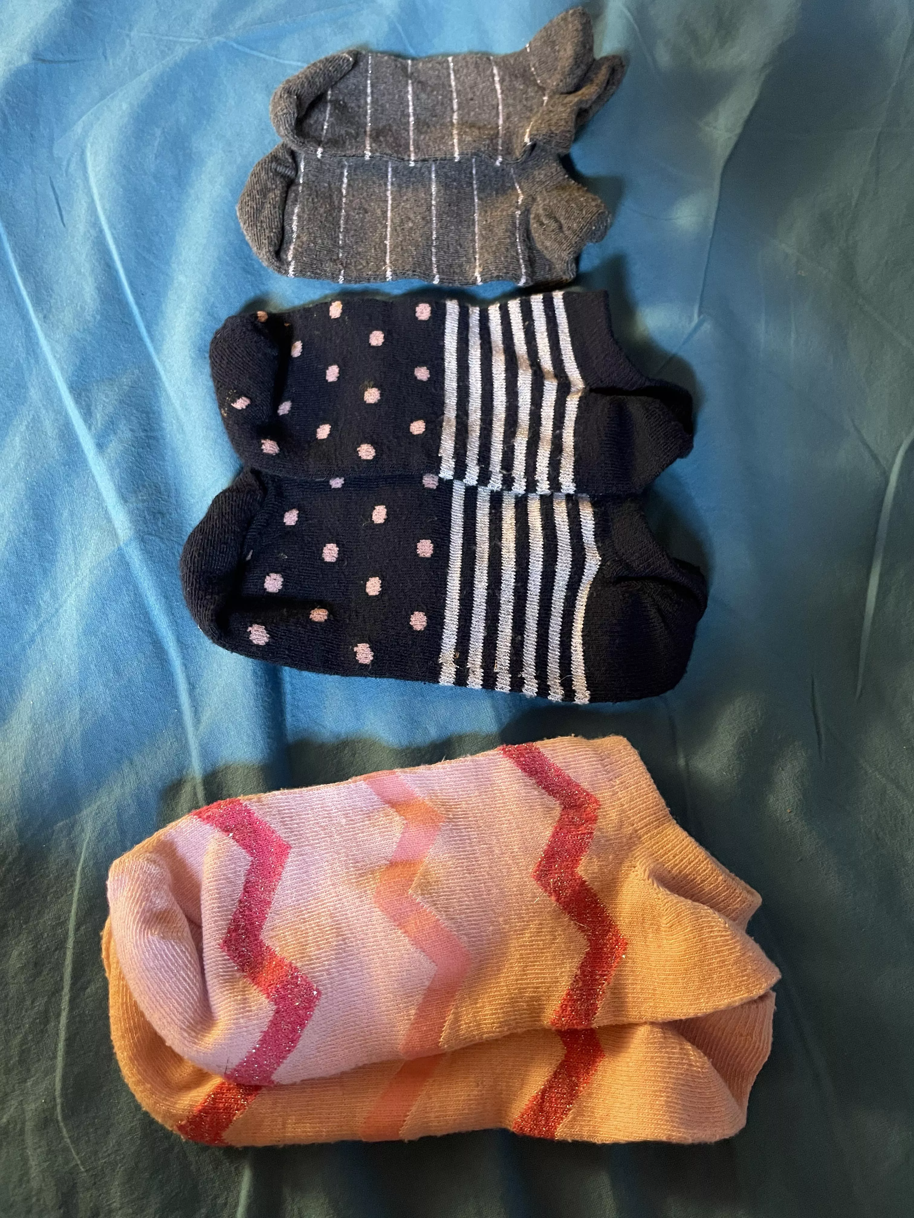 my sister's socks after the washing machine