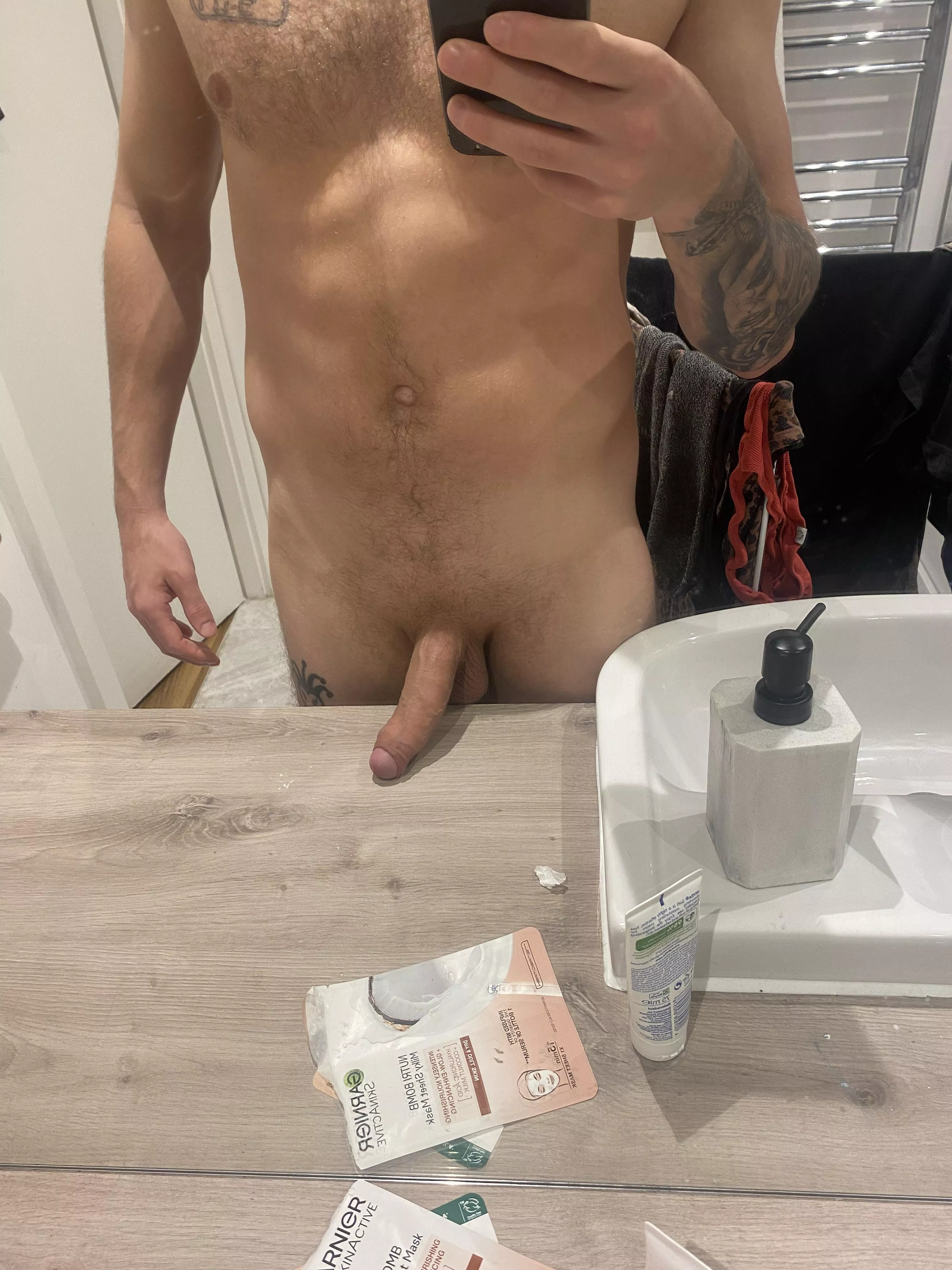 My soft cock slapping you in the face is heavy enough. Wait till I get hard 