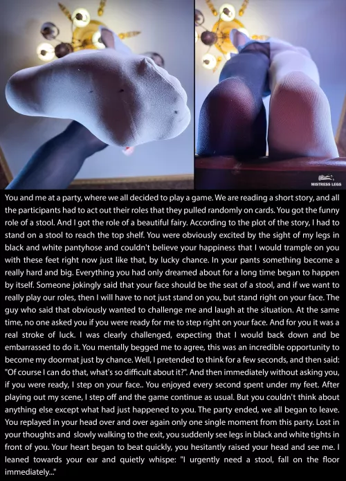 One of the best angles to see what it looks like from the first person when I'm standing on your face