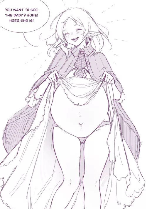 Pregnant Sylphiette Sketch