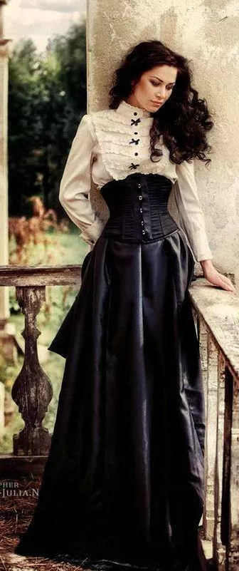 Preparing for the Halloween Party: Victorian Dress