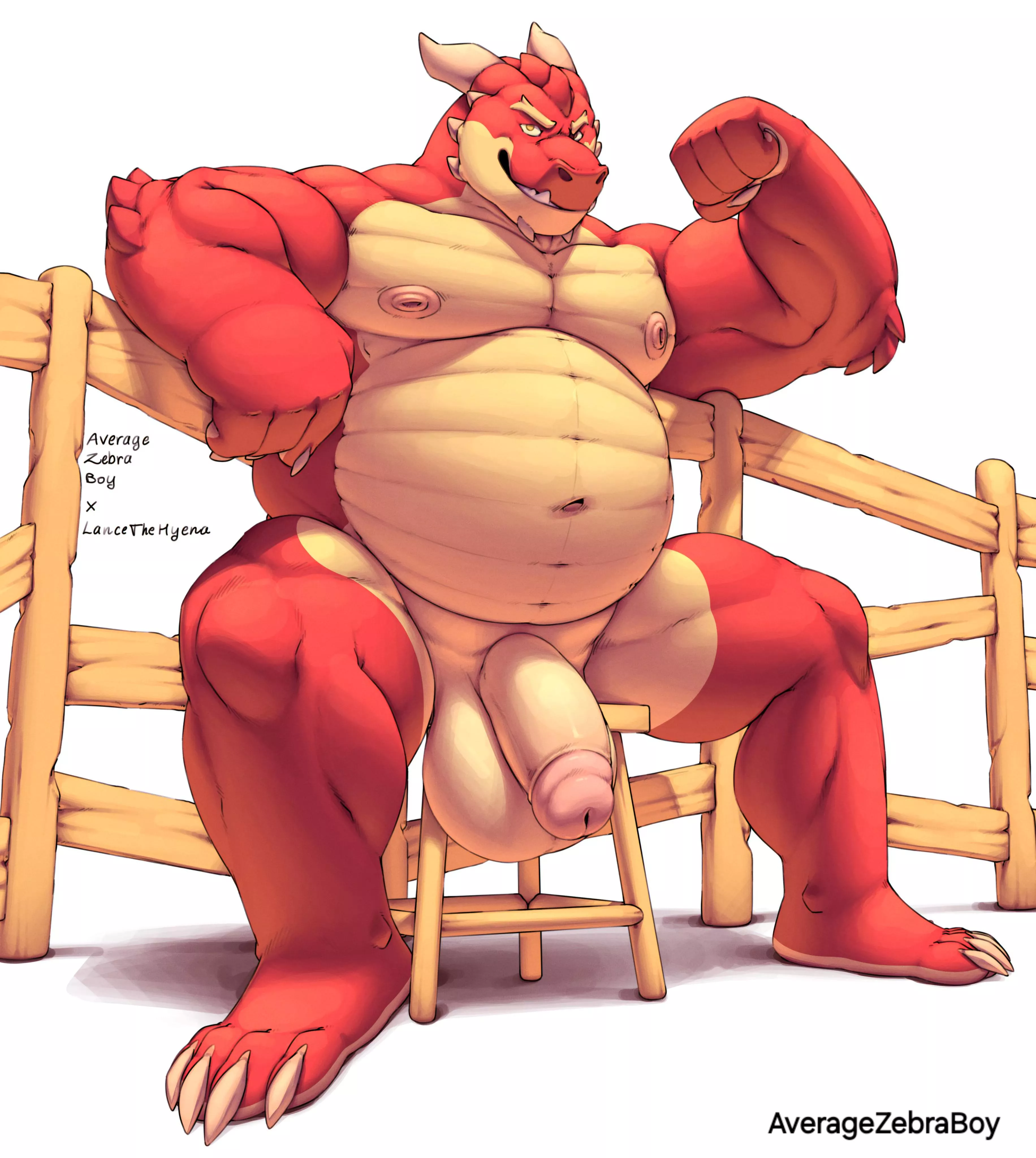 Something caught your attention, bud? 🔞 Gay Dragon Daddy NSFW Gay Porn (@AverageZebraBoy)