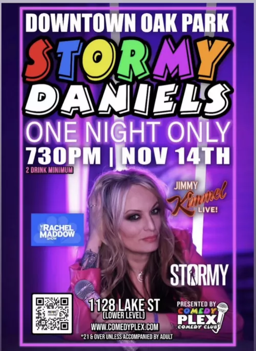 Stormy Daniels appearing in Chicago 11/14