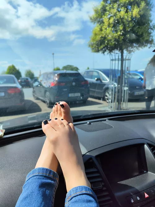 Sun baking after pedal reving