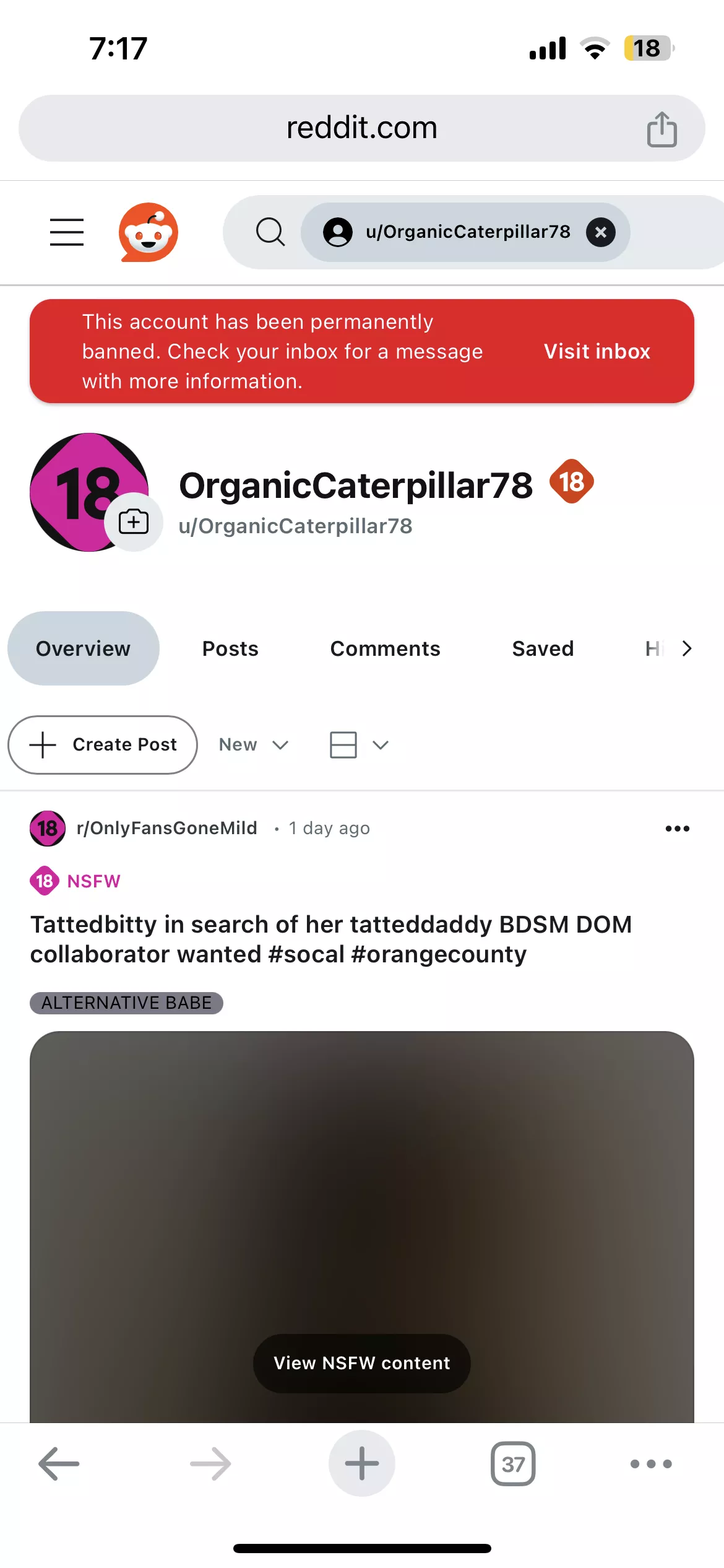 Tattedbitty at it again getting my reddit privileges taken away new acc for meet$