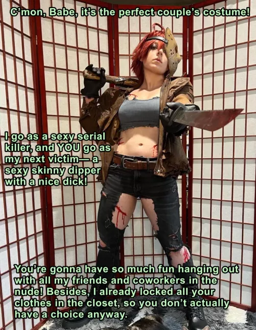 The Perfect Costume For a Guy With a Nice Dick— Absolutely Nothing.