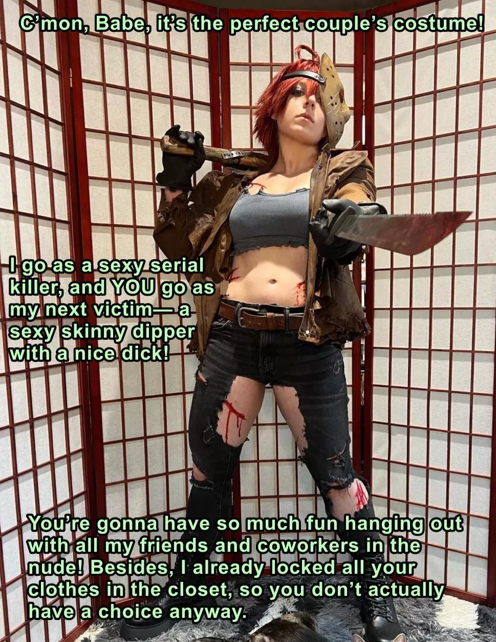 The Perfect Costume For a Guy With a Nice Dick— Absolutely Nothing.