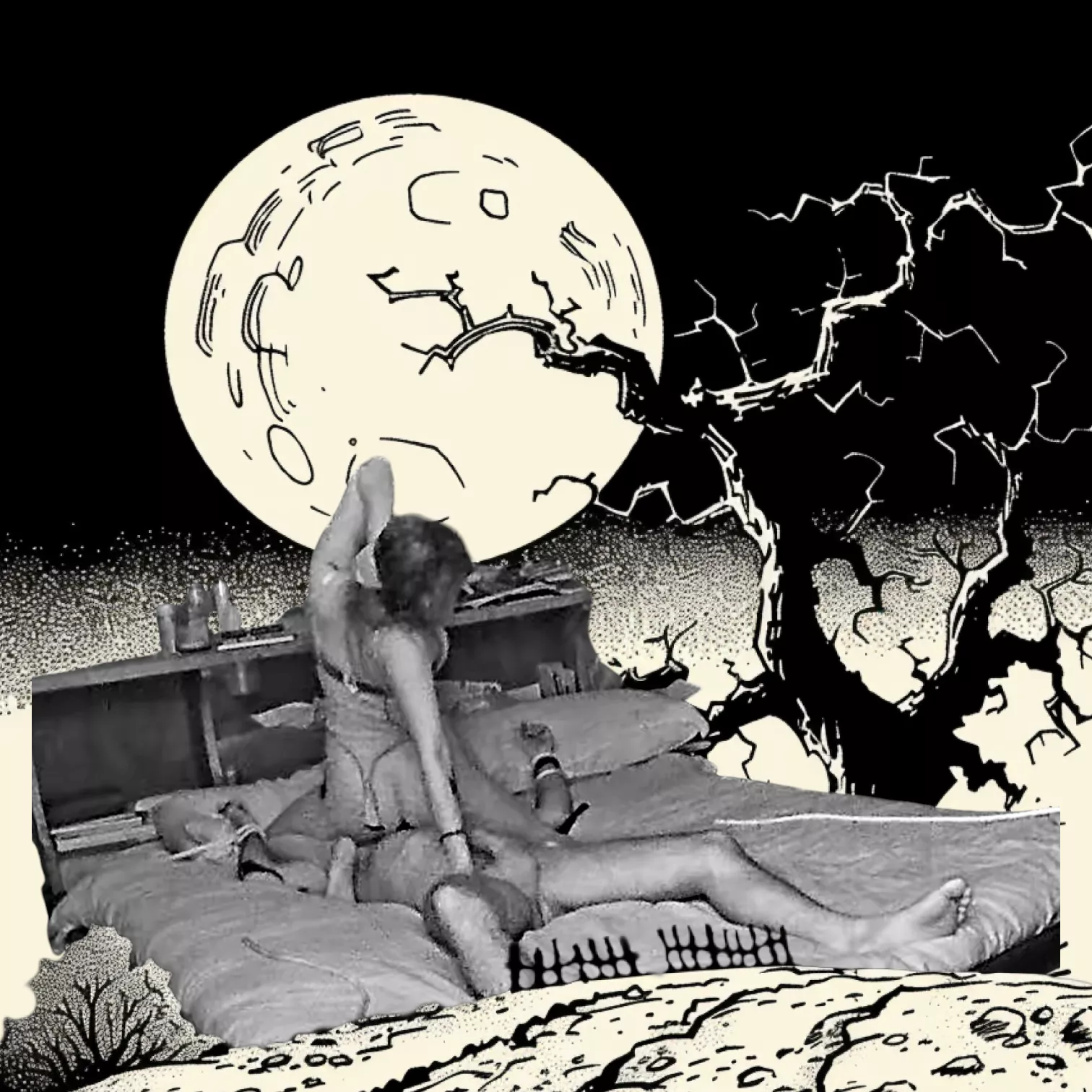 Tied down in our dungeon (oc)