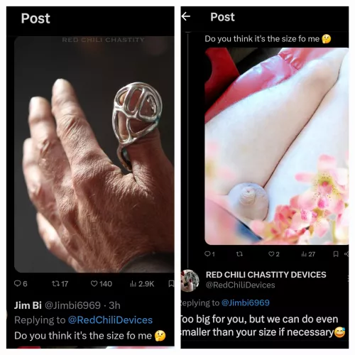 Tiny is good I'm so proud 