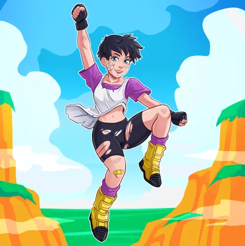 Torn clothes is a risk you take when you're a martial artist (Videl Satan, Dragon Ball Z.)