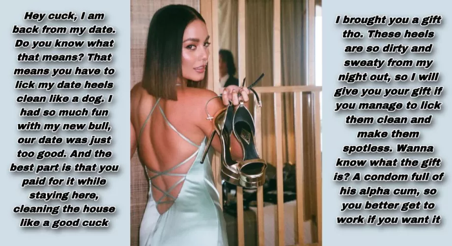 Vanessa brought you a gift from her night out, cucky