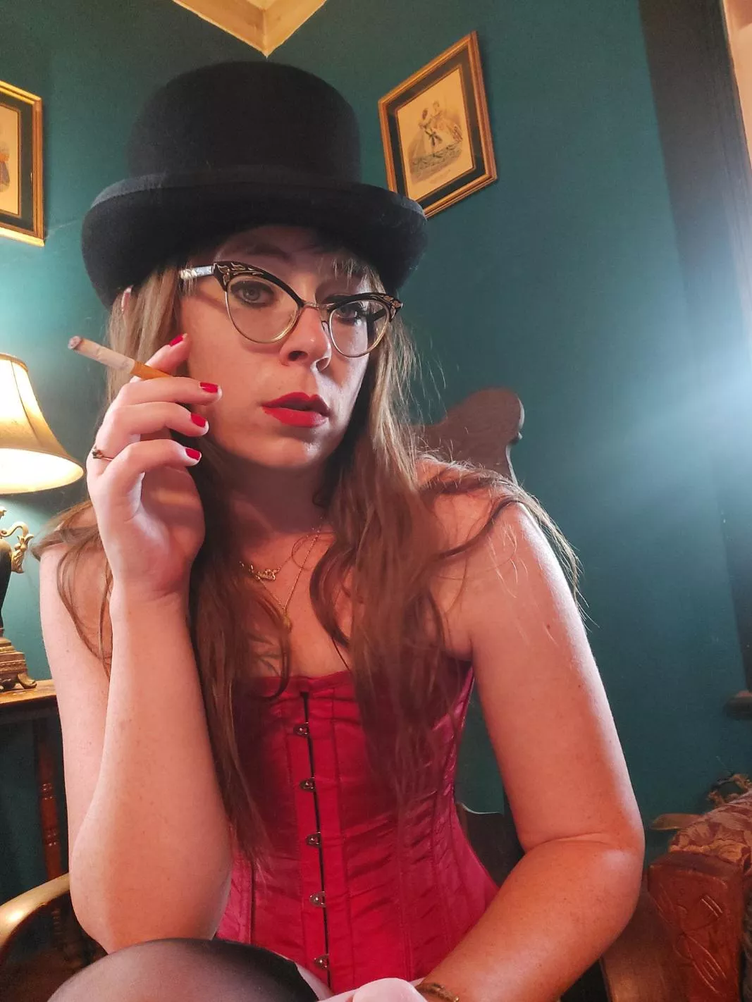 Wearing a hat while you're smoking makes it so much more fun 