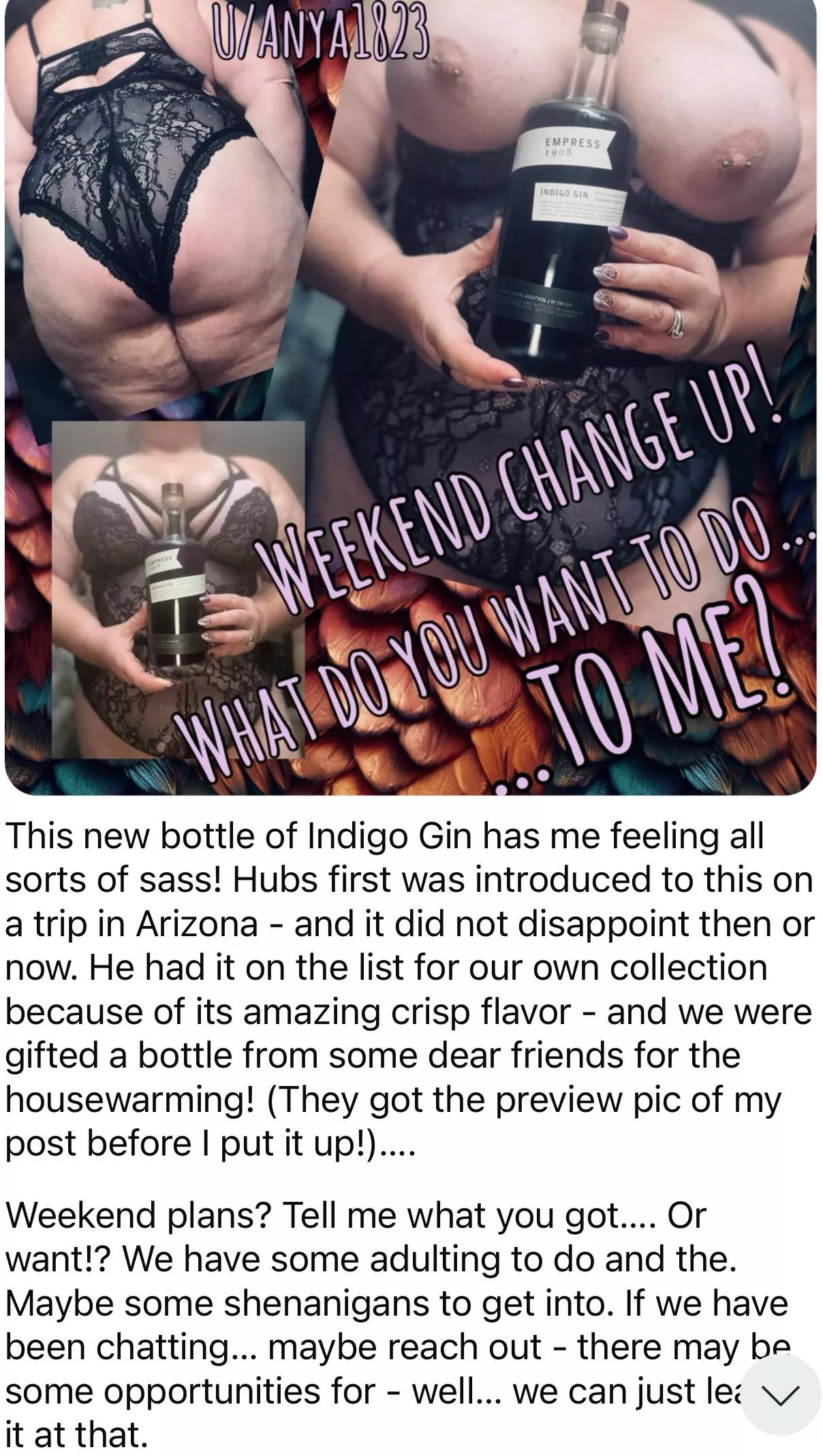 What do you wanna do… to me? 