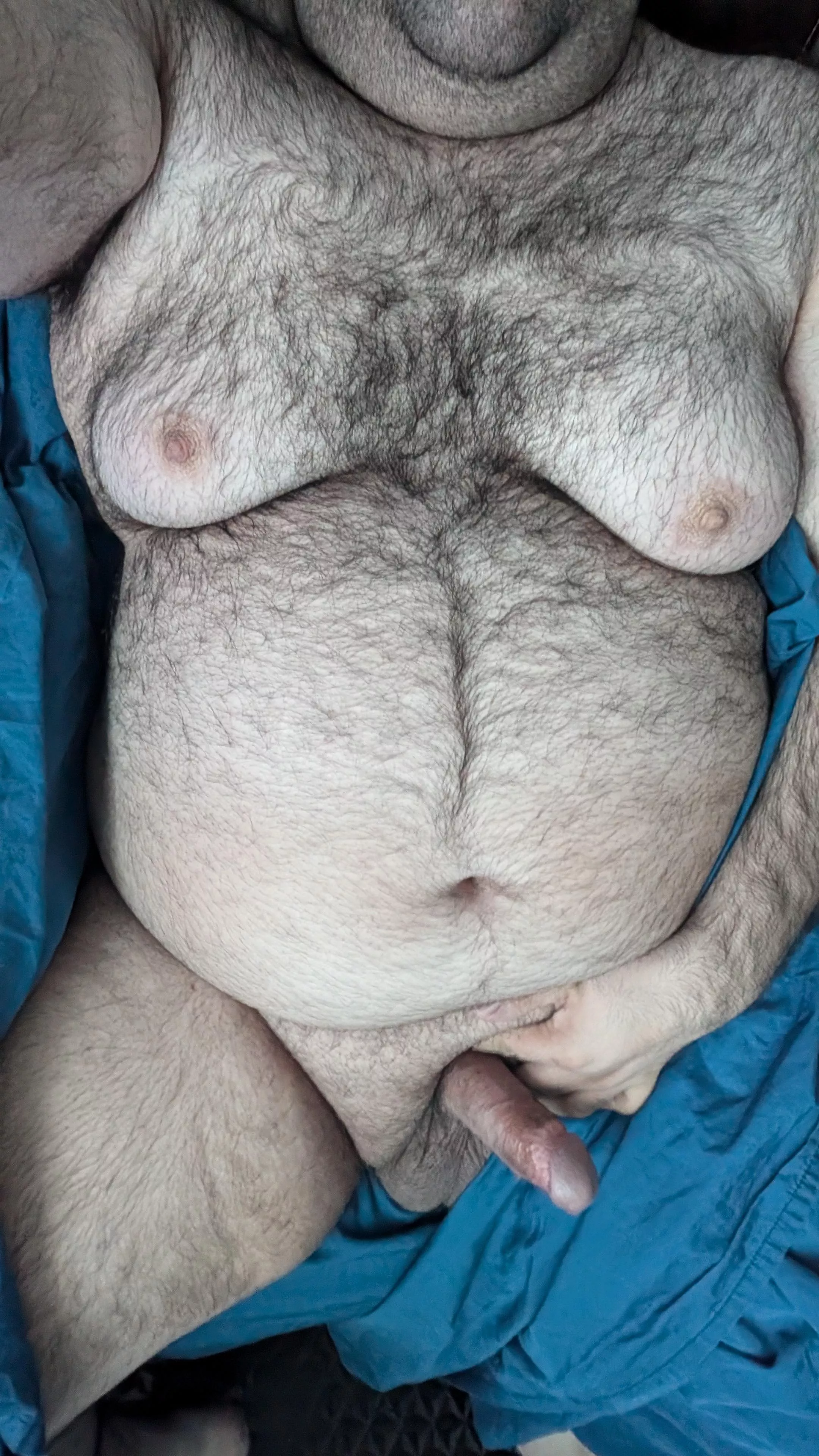 Wrapped in bedsheets 