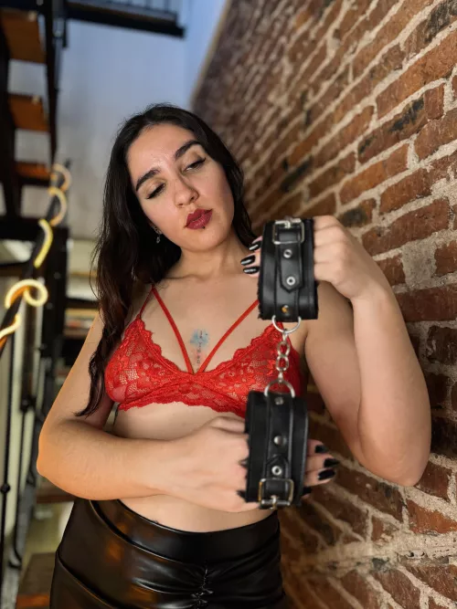 You locked up in these and me teasing your balls, it’s all you’ve ever dreamed of