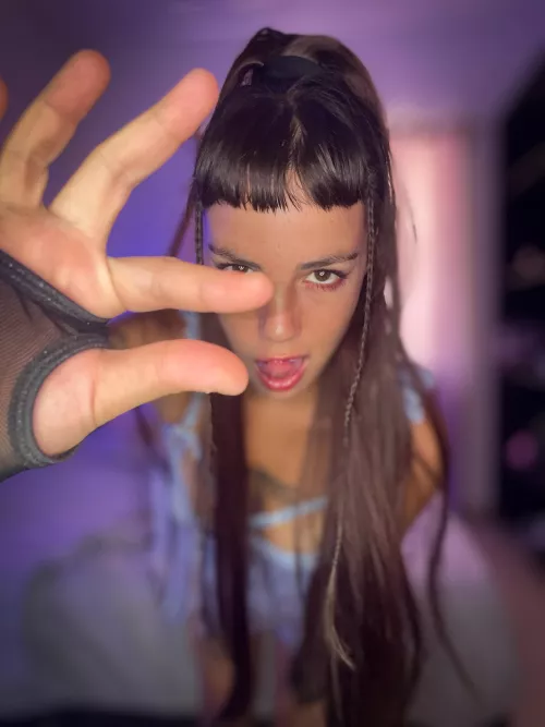 Your cock is the size of my thumb, isn’t it?