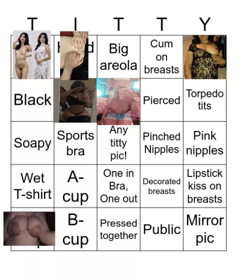 24 M & 26 F Who wants to help with our duo created titty bingo? (Collab with u/natyy-bi) 