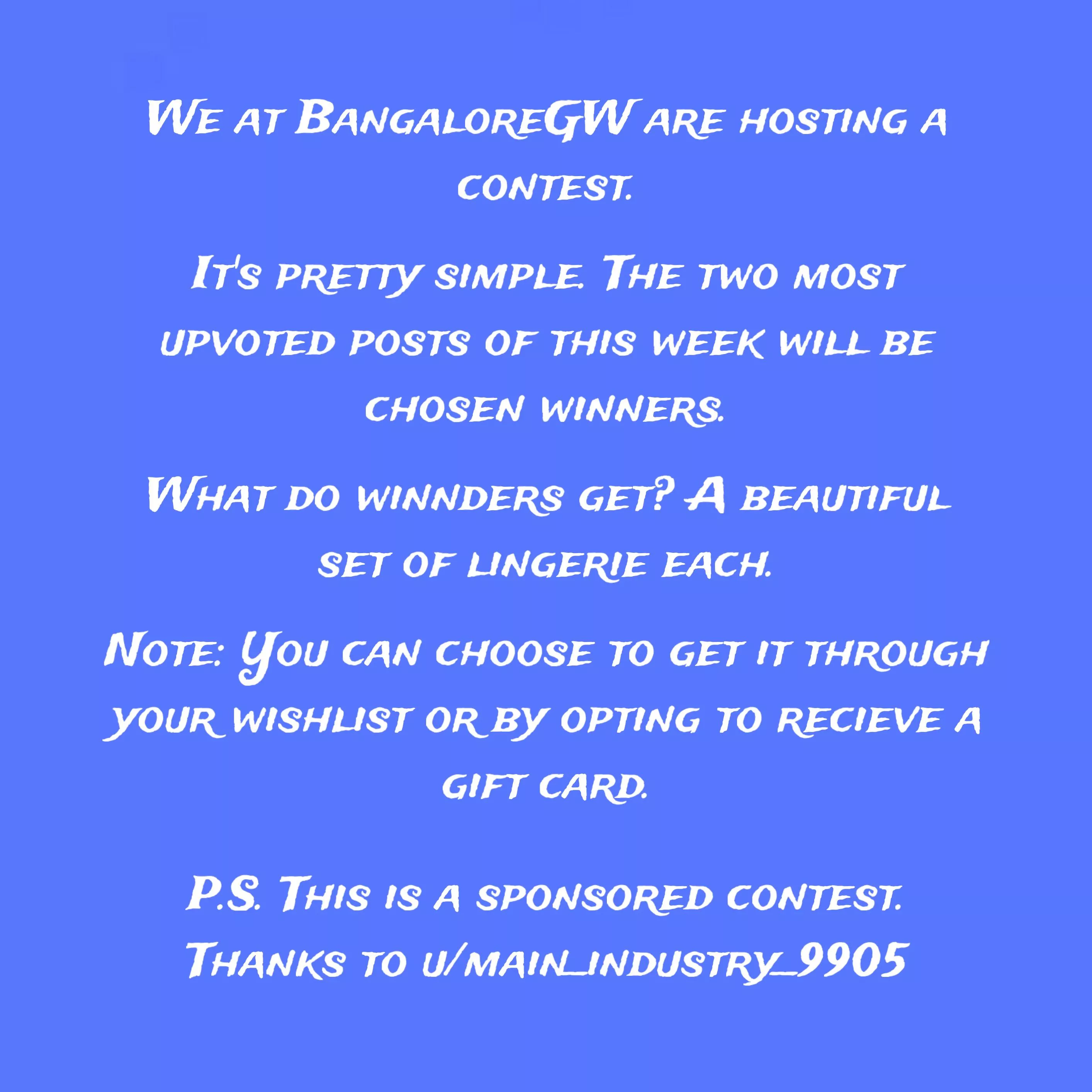 Announcement! Contest! 👙🎁