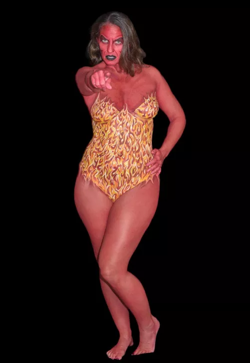 Another Halloween themed body painting! I want to go trick or treating with you!