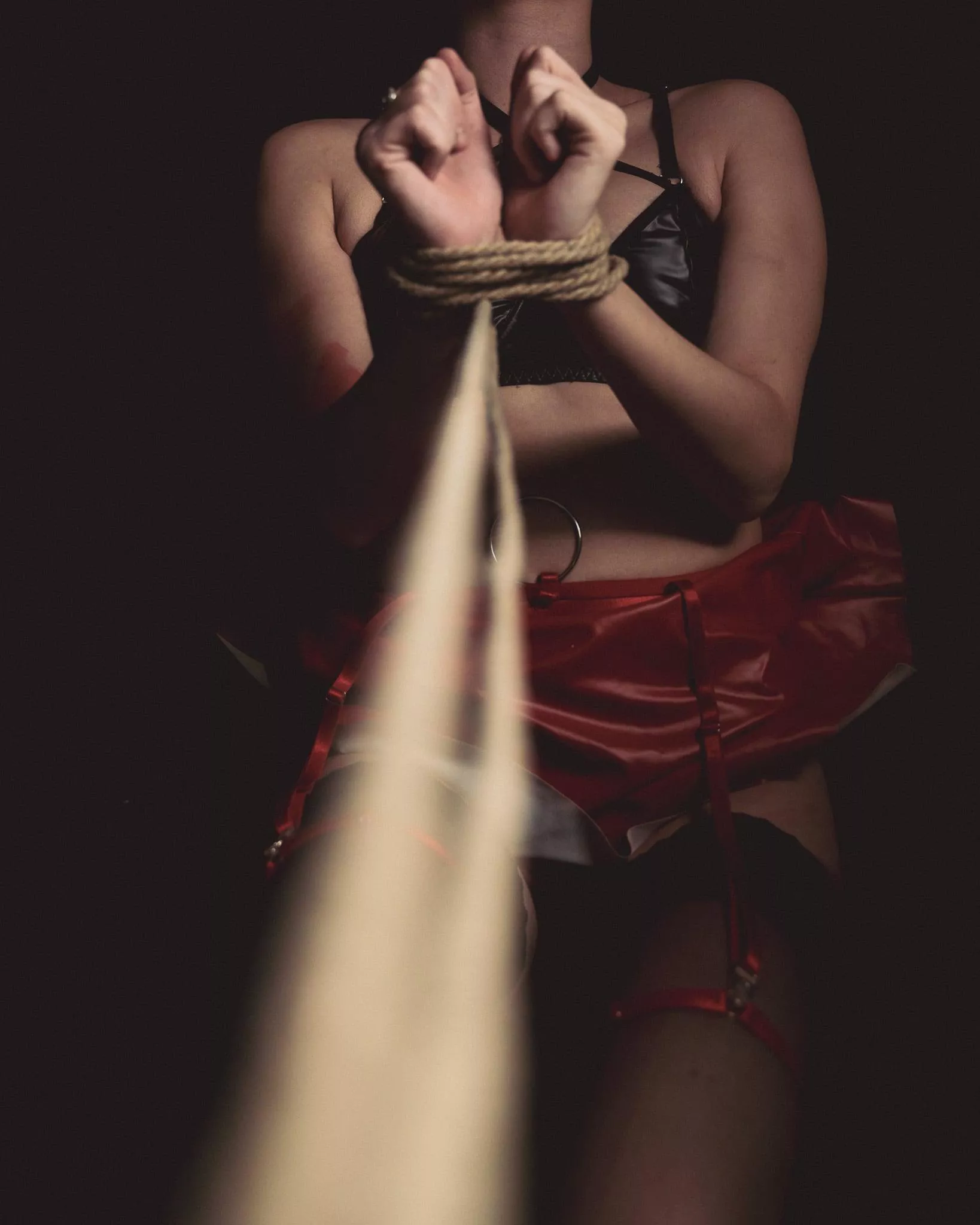 Bound and dragged, shibari days