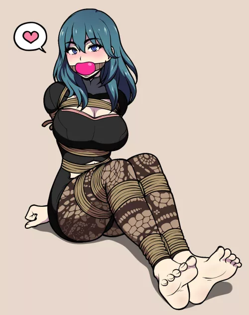 Byleth Bound, Gagged, and loving it (Jam Orbital)