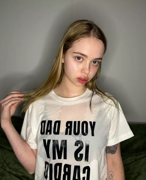 Daddy, I'm all wet. Undress me