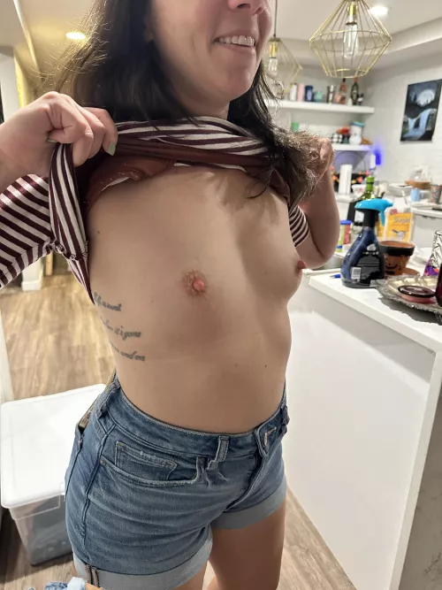 Distracting you from the mess behind me.