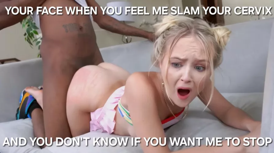 FYI: I'm not stopping until your body gives out. You will be made to fit my Black cock like the sleeve you always were...