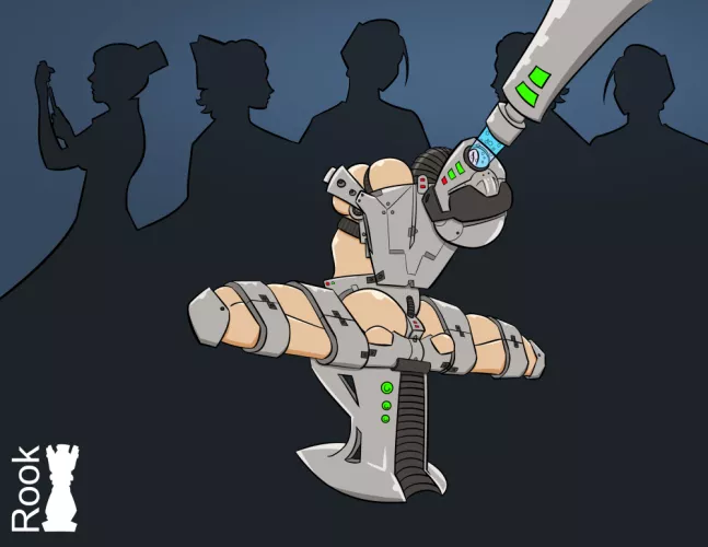 Hardcore bondage with reverse prayer