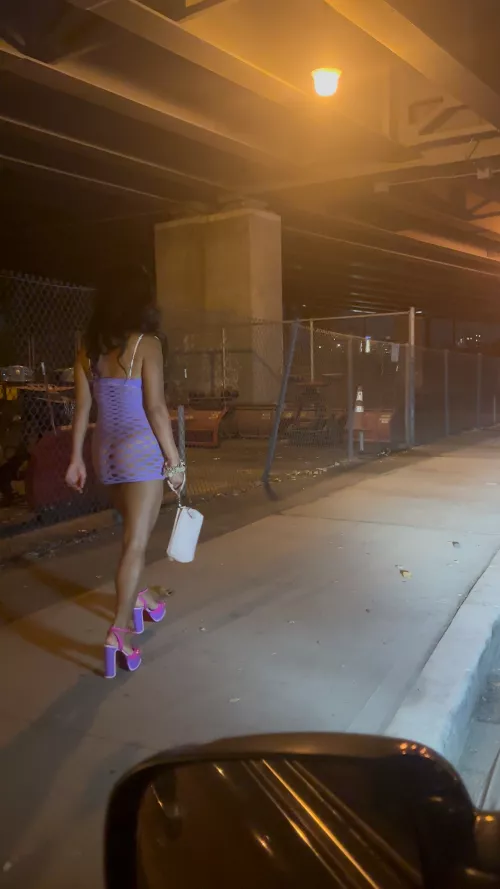 He likes to make me walk in bad areas dressed like a hooker while he drives by to check on me.