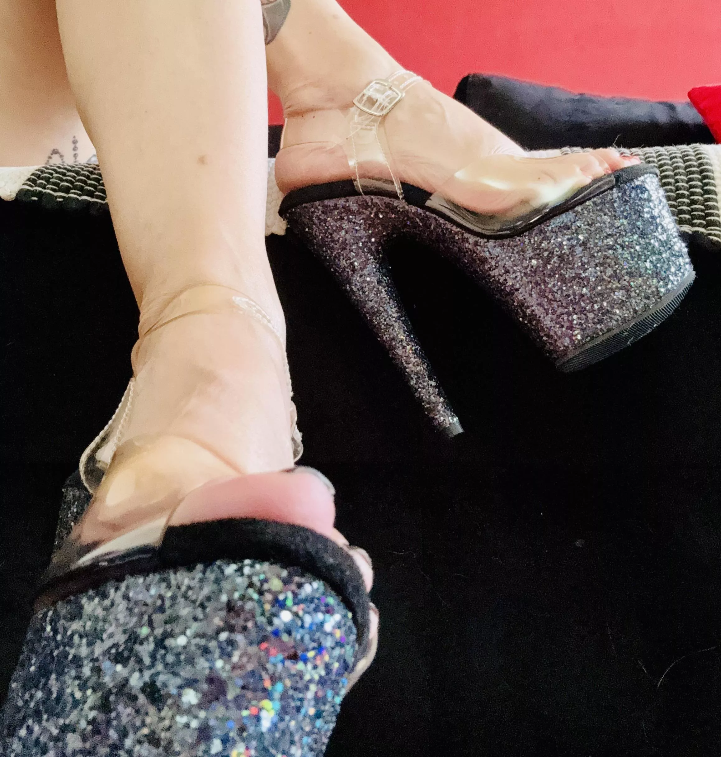 I didnt go out tonight, but it didn’t stop me from wearing heels