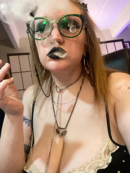 I smoke, you lick my pussy. Deal?