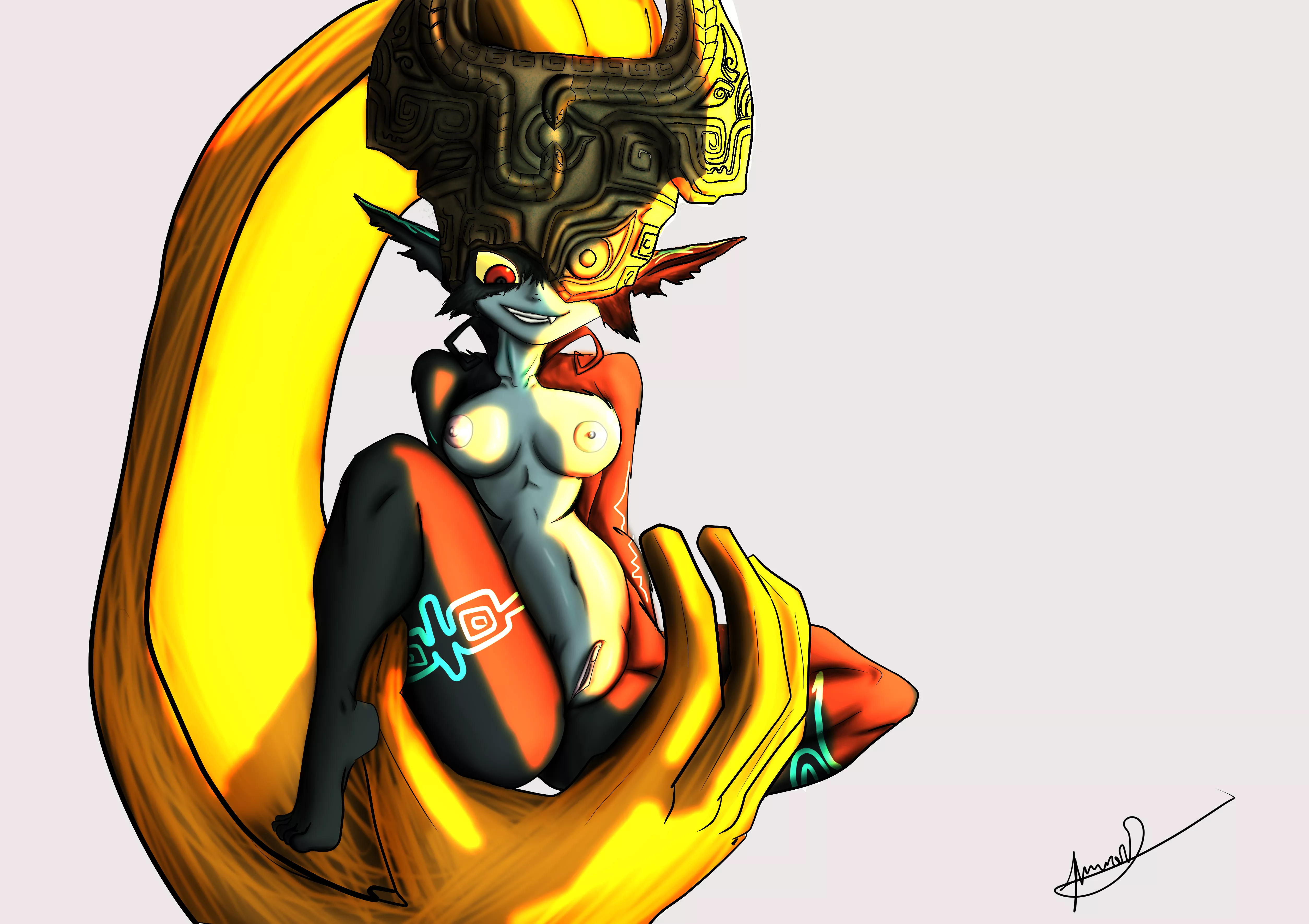 Midna takes a sunbath OC