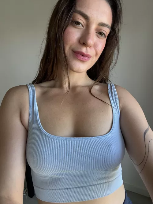 My crop top highlights all my curves... maybe it's time to show a bit more