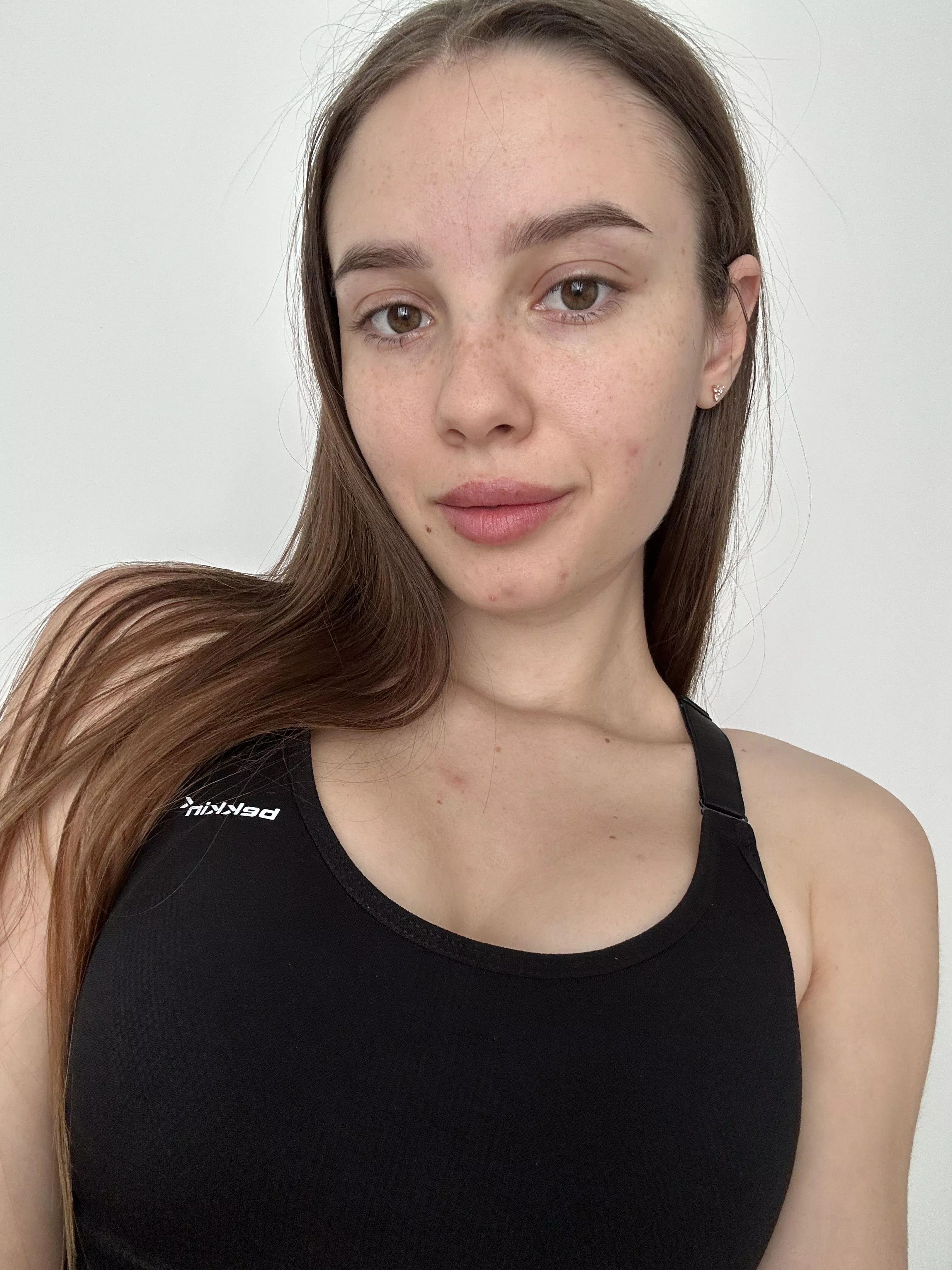 My sports top is keeping everything in place, but how long will that last