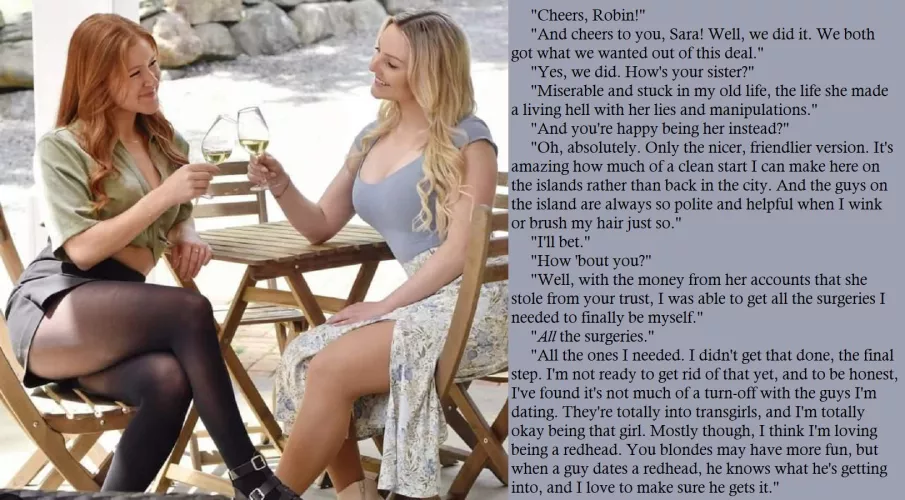 New caption! Cheers #bodyswap #breastaugmentation #caption #feminization #feminizationsurgery #gendertransformation #m2f #m2fcaption #m2ftransformation #magicaltransformation #revenge #stuck #sweet #trans #transgirl 