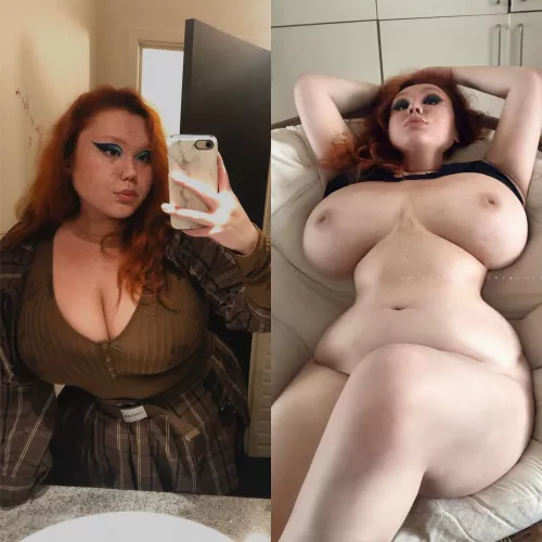 [OC] what's sexier : my face or massive tits?
