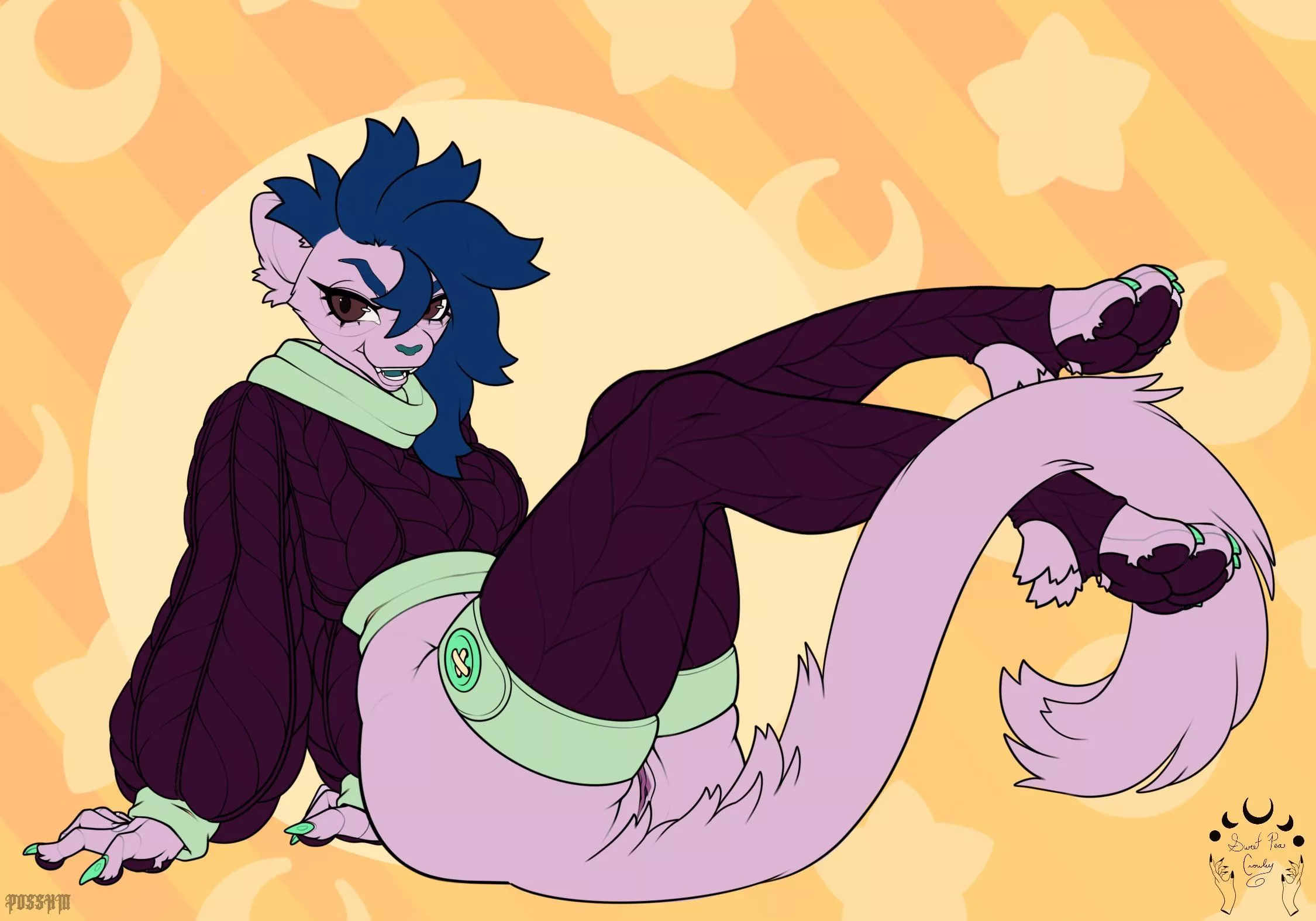 Sweater and socks ych [F]