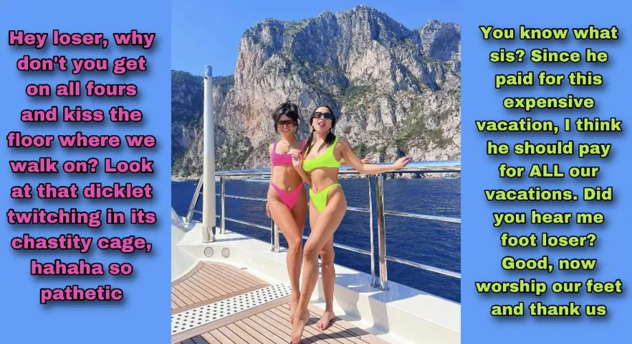 The Hudgens sisters use you as their personal foot bitch (part two)