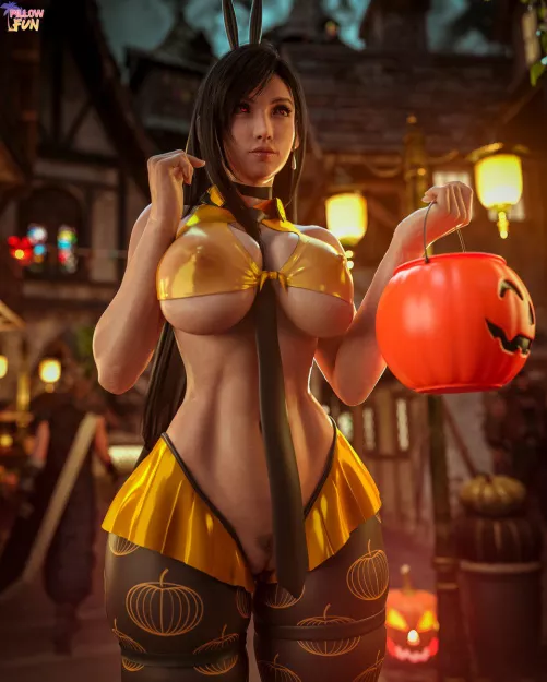 Tifa had a great Halloween (PillowFun)