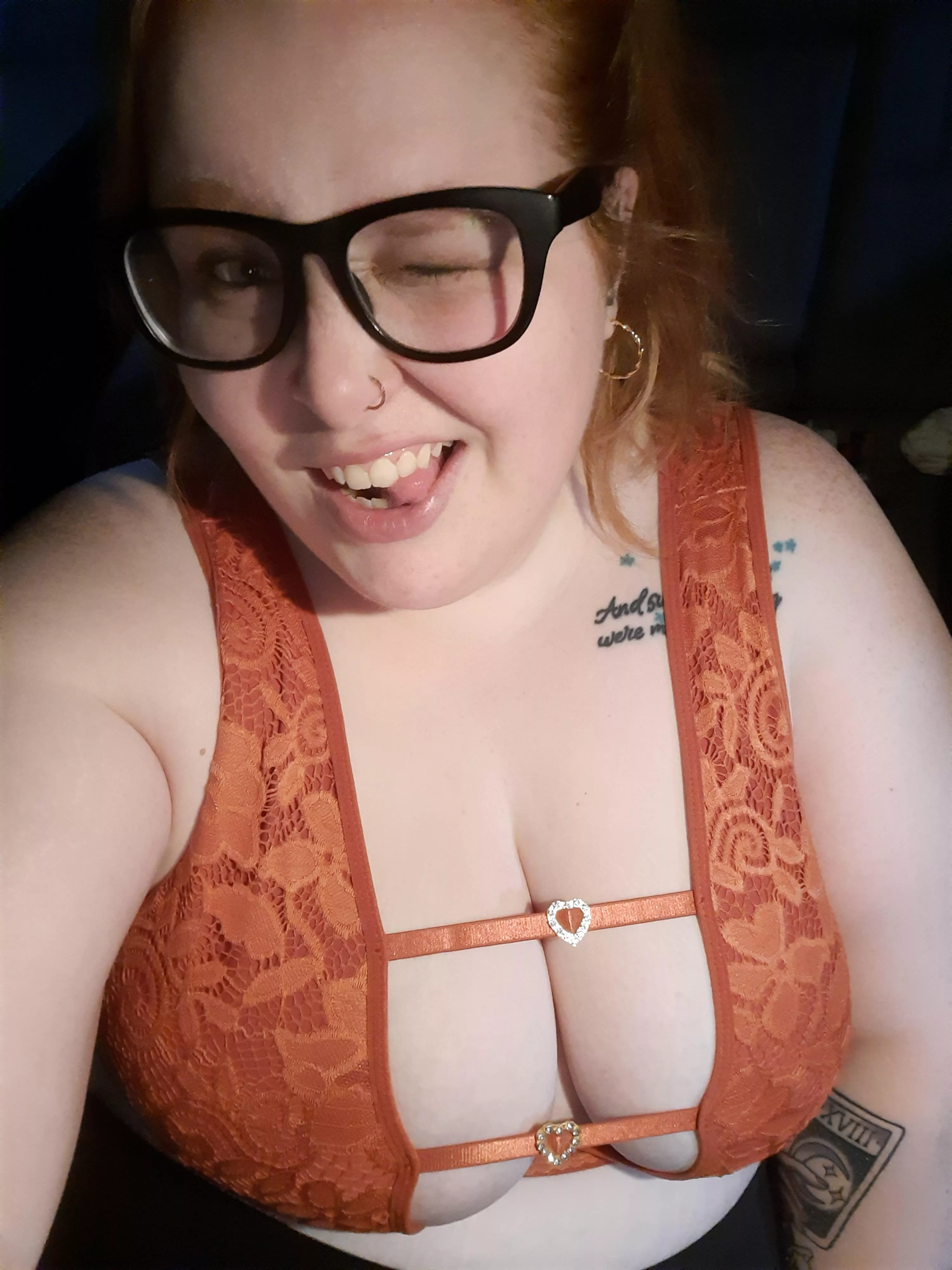 Under my sweater at the game last night 😜